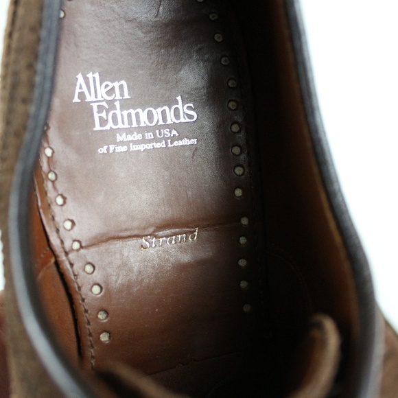 Allen Edmonds Cap Toe Oxford Suede Leather 9 D - Picture 5 of 8